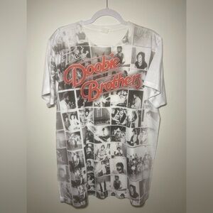 Vintage Rare The Doobies Brothers Band White Tee Shirt XL Unisex